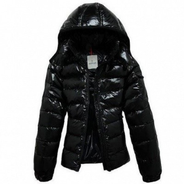 Moncler Slim nero Cap cerniera e Slash Moda caldo Cappotti uscita